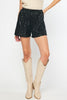 Black Sequin Shorts