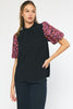 Black Mock Neck Top