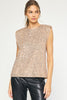 Champagne Sequin Top