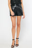 Black Metallic Shorts