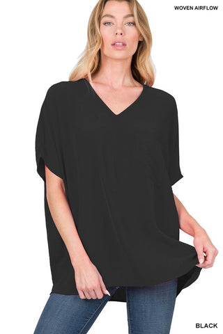 Black Dolman SS Top