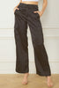 Black Wide Leg Cargo Pants