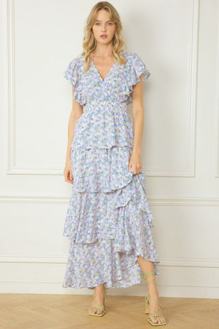 Blue Floral Dress