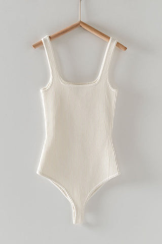 White Sleeveless Bodysuit