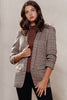 Taupe Plaid Blazer