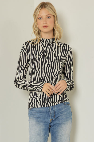 Black Zebra Top Top